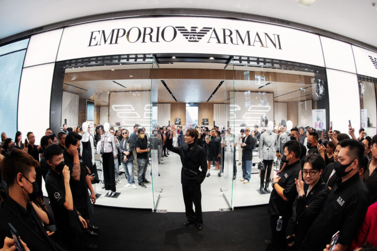 The New Emporio Armani Store Drew a Huge Crowd at its Opening